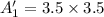 A'_{1}=3.5\times3.5