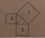 Please help me!! If the area of square 1 is 250 units2, and the area of square 3 is 120 units2, what