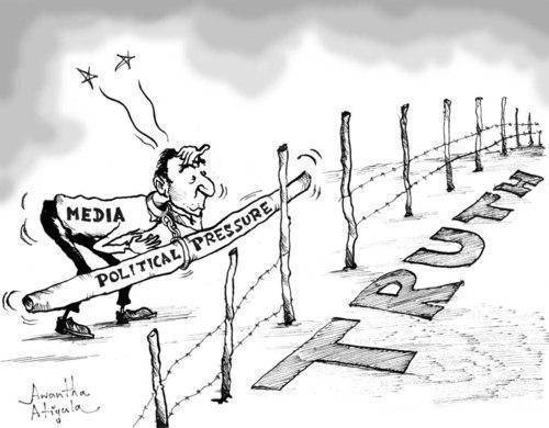 Is the situation about media depicted in the cartoon true in the philippines why or why not?