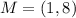 M = (1,8)