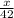 \frac{x}{42}