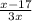 \frac{x-17}{3x}