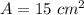 A=15\ cm^2