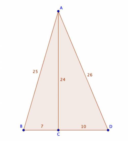 * Find the length of BD.
A