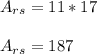 A_{rs}=11*17\\\\A_{rs}=187