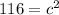 116=c^{2}