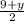 \frac{9+y}{2}