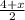 \frac{4+x}{2}