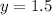 y = 1.5