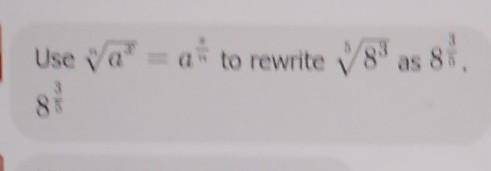 Solve using fractional law exponent rule