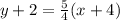 y + 2 = \frac{5}{4} (x + 4)