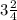 3\frac{2}{4}