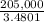 \frac{205,000}{3.4801}