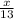 \frac{x}{13}