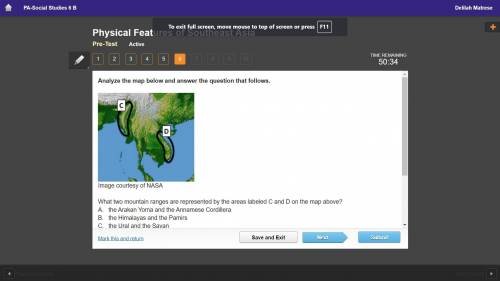 Analyze the map below and answer the question that follows.

What two mountain ranges are represente