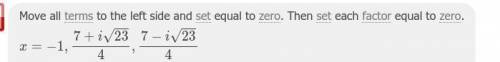 Use synthetic division
1.
(2x3 - 5x2 + 3x + 7) = (x - 2)