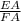 \frac{EA}{FA}