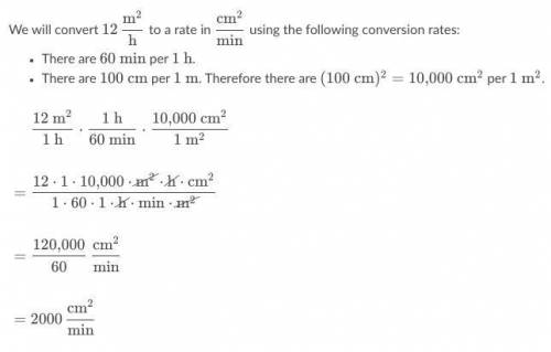 Mia paints interior walls at a rate of 12\dfrac{\text{m}^2}{\text{h}}12

h
m 
2
 
12, start fraction