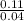 \frac{0.11}{0.04}