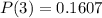 P(3) = 0.1607