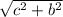 \sqrt {c^2 + b^2}