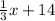 \frac{1}{3}x + 14