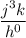 \dfrac{j^3k}{h^0}