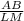 \frac{AB}{LM}