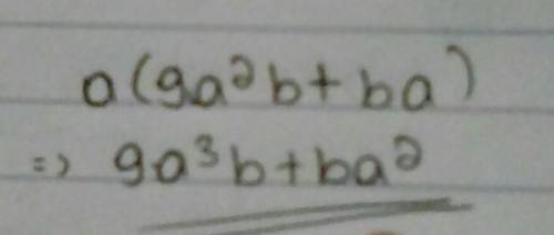 Factorise 9a3 b + ba2