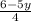 \frac{6-5y}{4}