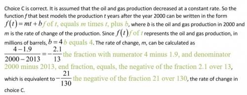 (answer + ! ) oil and gas production in a certain area dropped from 4 million barrels in 2000 to 1.9
