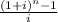 \frac{(1+i)^n-1}{i}