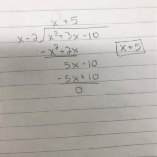 How do I answer this using long polynomial division?