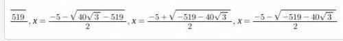 0.5(x^2 + 5x + 136)^2/3 = 50