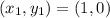 (x_1,y_1) = (1,0)