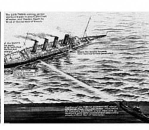 1. How did German U-Boats, the Lusitania, and the Zimmerman note all

contribute to the United State