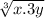 \sqrt[3]{x . 3y}