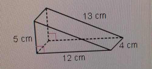Find the surface area of the prism
