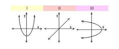 Which of the following graphs represent y as a function of x?  a. i only b.