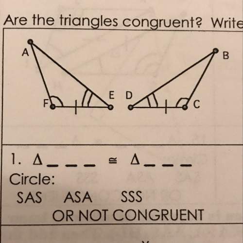 Are the triangles congruent?