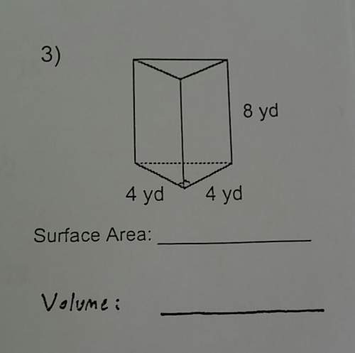What is the surface area and volume to this?