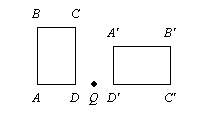 Rotate the parallelogram 180° clockwise about point q. a.