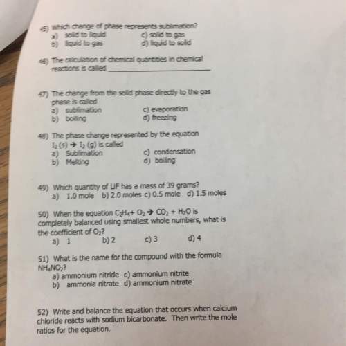 11th grade chemistry study guide need