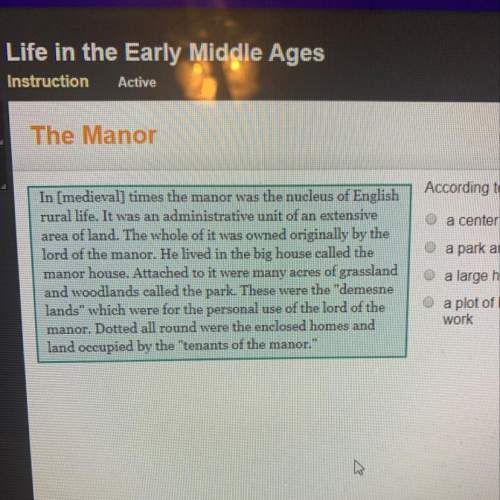According to the passage what was a manor
