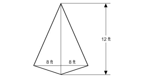 Find the area of the kite.  a) 348 ft2 b) 192 ft2 c) 64 ft2