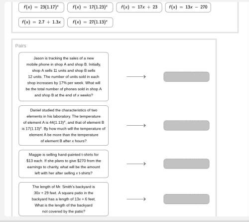 Drag the tiles to the correct boxes to complete the pairs. not all tiles will be used. m