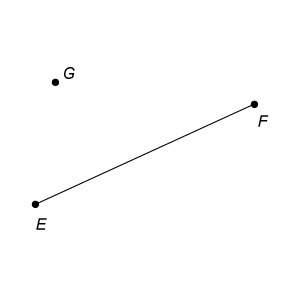 Gabriela will construct a line parallel to ef through point g. what step should be her f