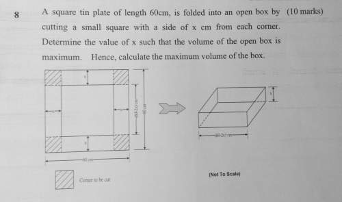 Calculate the maximum volume of the box.