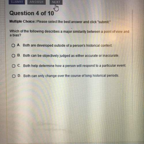 Which of the following describes a major similarity between point of view and a bias?