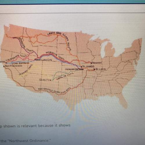 Historically, the map shown is relevant because it shows a) the effect of the "northwest